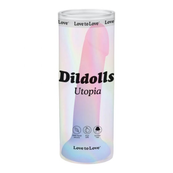 Dildolls Utoopia - iminapinnaliga silikoonist dildoo (värviline)
