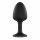 Dorcel Geisha Plug Diamond M - valge kiviga anaal dildo (must) 