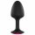 Dorcel Geisha Plug Ruby M - roosa kiviga anaalplugg (must) 