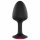 Dorcel Geisha Plug Ruby M - roosa kiviga anaalplug (must)