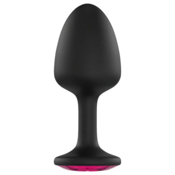 Dorcel Geisha Plug Ruby L - roosa kiviga anaaltapp (must)