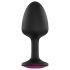 Dorcel Geisha Plug Ruby L - roosa kiviga anaaltapp (must)