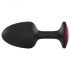 Dorcel Geisha Plug Ruby L - roosa kiviga anaaltapp (must)