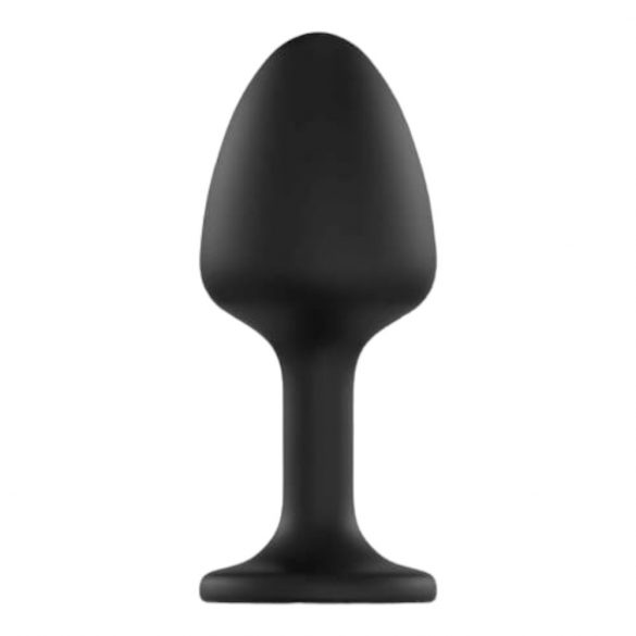 Dorcel Geisha Plug Diamond XL - valge kiviga anaal dildo (must) 