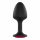 Dorcel Geisha Plug Ruby XL - roosa kiviga anaal dildo (must) 