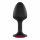 Dorcel Geisha Plug Ruby XL - roosa kiviga anaal dildo (must) 