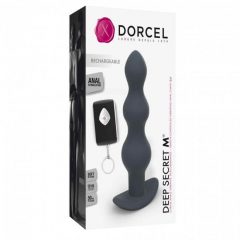   Dorcel Deep Secret M - USB-laadimisega, raadiosageduslik anaalvibraator (must)