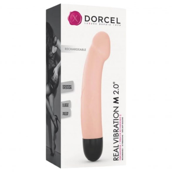 Dorcel Real Vibration M 2.0 - akuga vibraator (naturaalne) 