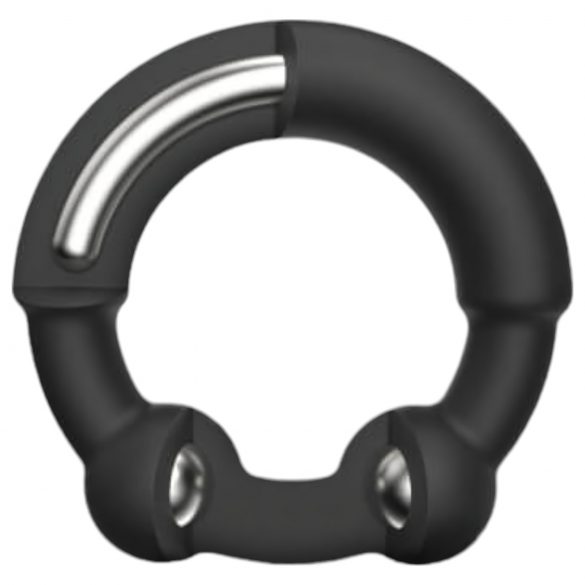 Dorcel Stronger Ring - metallidet sisaldav peeniserõngas (must)