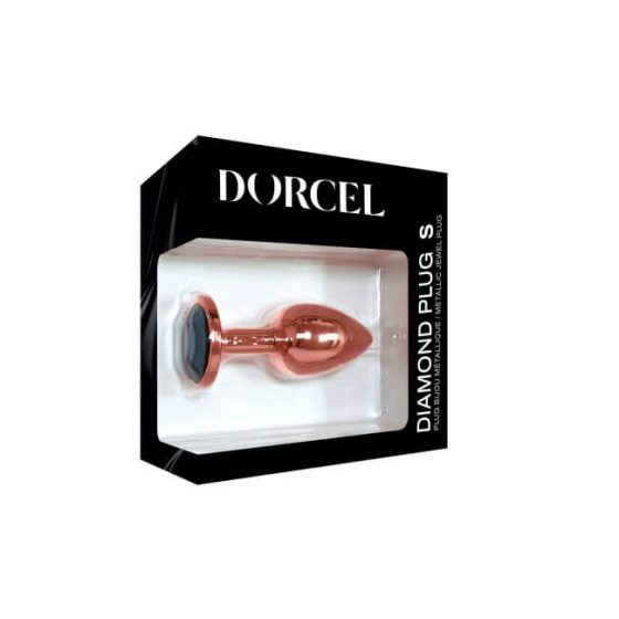 Dorcel Diamond Plug S - alumiiniumist anaaldildo - väike (roosa kuld)