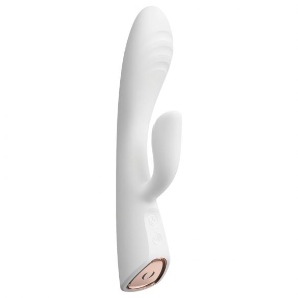 Dorcel Flexi Rabbit - soojendusega kliitori otsaga vibraator (valge)