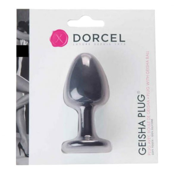 Dorcel Geisha Plug M - kuulikujuline anaal dildo (must) 