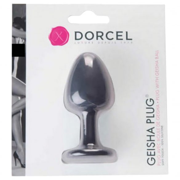 Dorcel Geisha Plug M - kuulikujuline anaal dildo (must) 