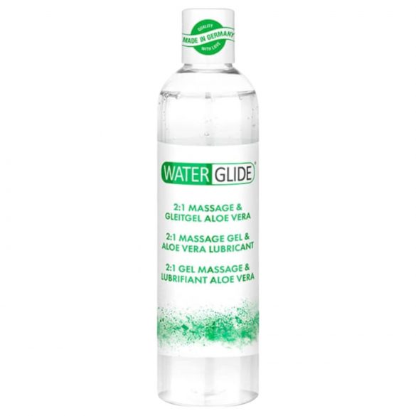 Waterglide 2in1 - aloe vera vee baasil libesti ja massaažigeel (300ml)