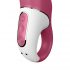 Satisfyer Petting Hippo – akutoitega, veekindel vibraator (magenta värvi) 