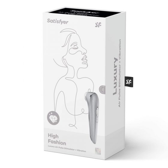 Satisfyer Luxury High Fashion - õhulainete kliitoristimulaator (hõbe)