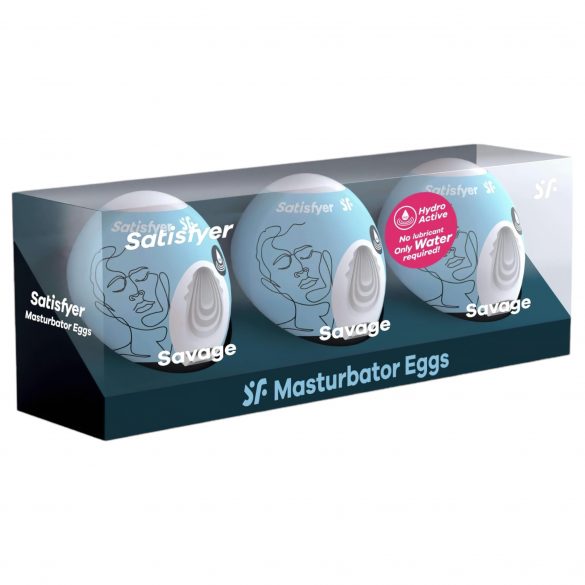 Satisfyer Egg Savage - masturbeerimismuna komplekt (3 tk)