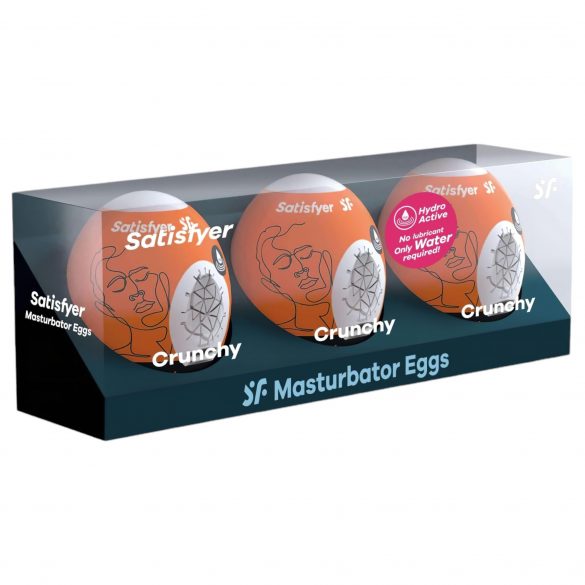 Satisfyer Egg Crunchy - masturbeerimismuna komplekt (3 tk)