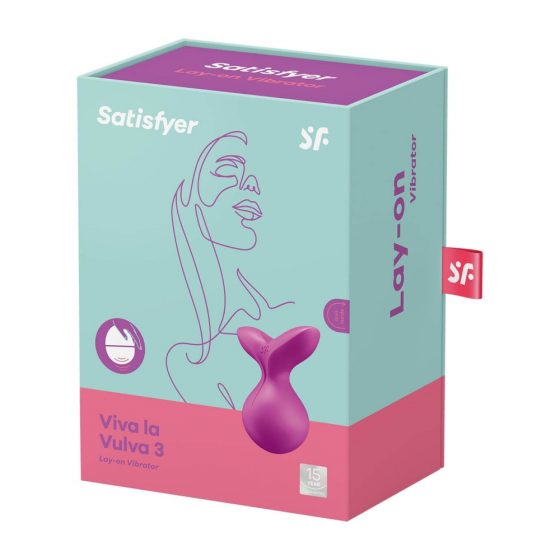Satisfyer Viva la Vulva 3 - aku, veekindel kliitorivibraator (lilla)