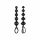 Satisfyer Love Beads - must pärlid anaaldildo komplekt - must (2-osaline)