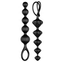   Satisfyer Love Beads - must pärlid anaaldildo komplekt - must (2-osaline)