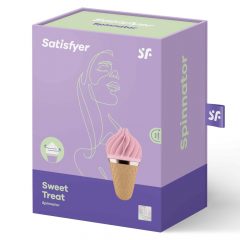   Satisfyer Sweet Treat - akutoitega pöörlev kliitori vibraator (roosa-pruun)