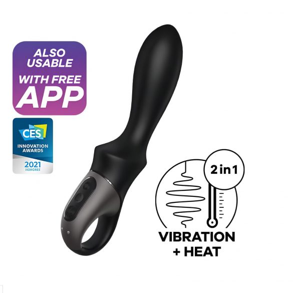 Satisfyer Heat Climax - nutikas, soojendav anaalvibraator (must) 