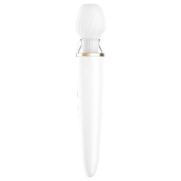 Satisfyer Double Wand-er - nutikas massaaživibraator (valge)