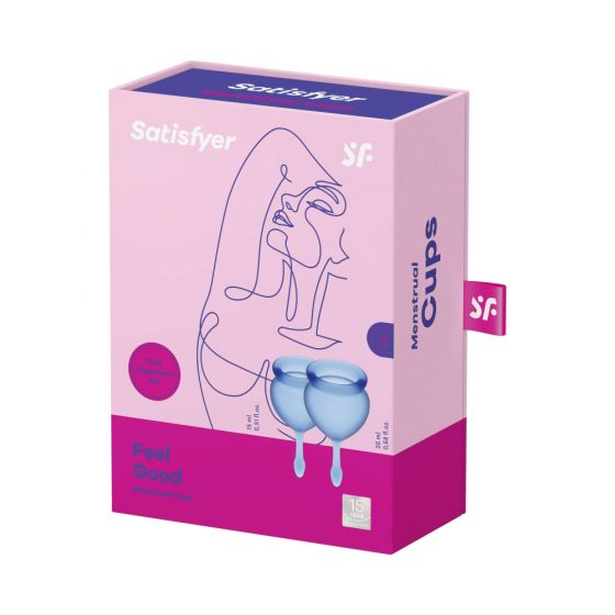 Satisfyer Feel Good - menstruatsioonitopsi komplekt (sinine) - 2 tk
