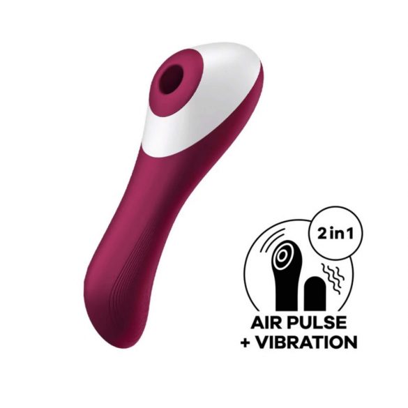 Satisfyer Dual Crush - akutoitega tupe- ja kliitorivibraator (punane) 