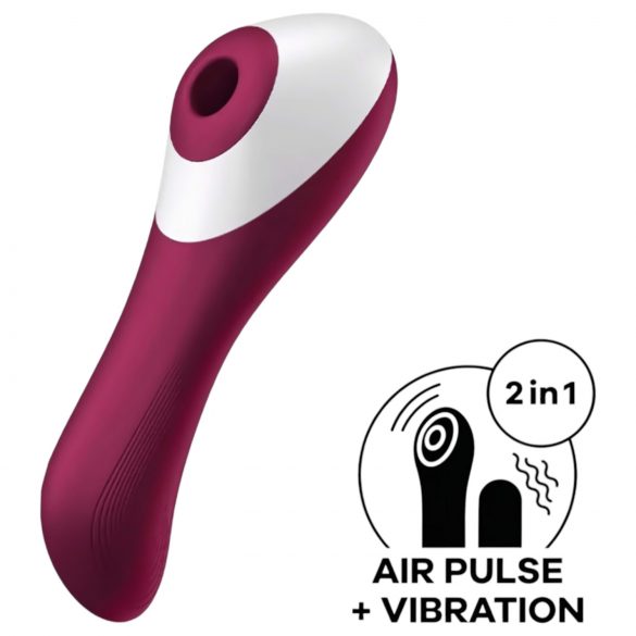 Satisfyer Dual Crush - akuga vagina- ja kliitorivibraator (punane)