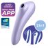 Satisfyer Dual Pleasure - nutikas õhulainetega 2in1 vibraator (lilla) 