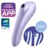 Satisfyer Dual Pleasure - tark õhklainete 2in1 vibraator (lilla)