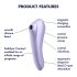 Satisfyer Dual Pleasure - nutikas õhulainete 2in1 vibraator (lilla)