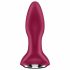 Satisfyer Rotator Plug 2 - akuga, pärliga anaalvibraator (fuksia) 