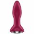 Satisfyer Rotator Plug 2 - akuga, pärliga anaalvibraator (fuksia) 