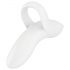 Satisfyer Bold Lover - akutoitega, veekindel sõrmevibraator (valge)