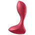 Satisfyer Backdoor Lover - akuga, veekindel anaalvibraator (punane)