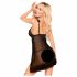 Penthouse After Sunset - läbipaistev babydoll ja stringid (must)  - M/L