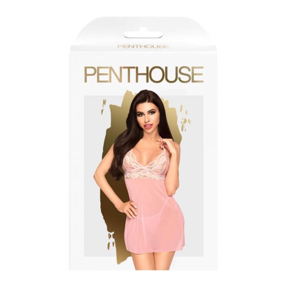 Penthouse Bedtime Story - pitsiline öösärk ja stringid (roosa) - M/L
