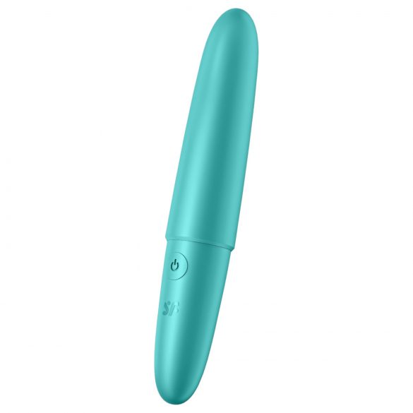 Satisfyer Ultra Power Bullet 6 - akuga, veekindel vibraator (türkiis)