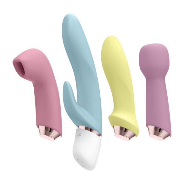 Satisfyer Vaimustav Nelik - akulaadijaga vibraatorikomplekt (4-osaline) 