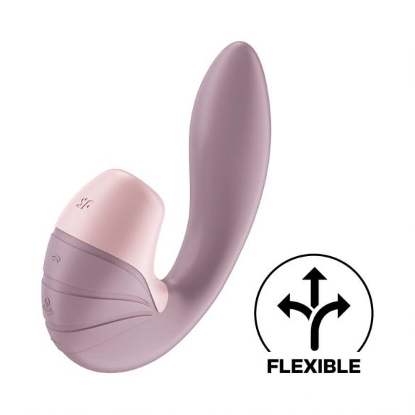 Satisfyer Supernova - aku, õhulaine 2in1 vibraator (roosa) 