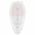 Satisfyer Supernova - taaslaetav õhuimpulsi- ja vibreeriv 2in1 vibraator (valge) 