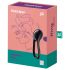 Satisfyer Majestic Duo - akuga, veekindel peeniserõngas (must)