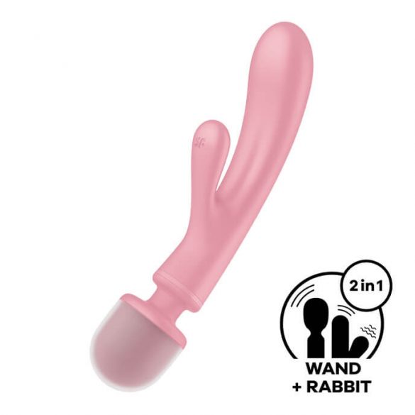 Satisfyer Kolmikarmastaja - G-punkti ja massaaživibraator (roosa) 