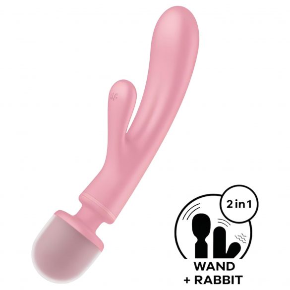 Satisfyer Kolmikarmastaja - G-punkti ja massaaživibraator (roosa) 