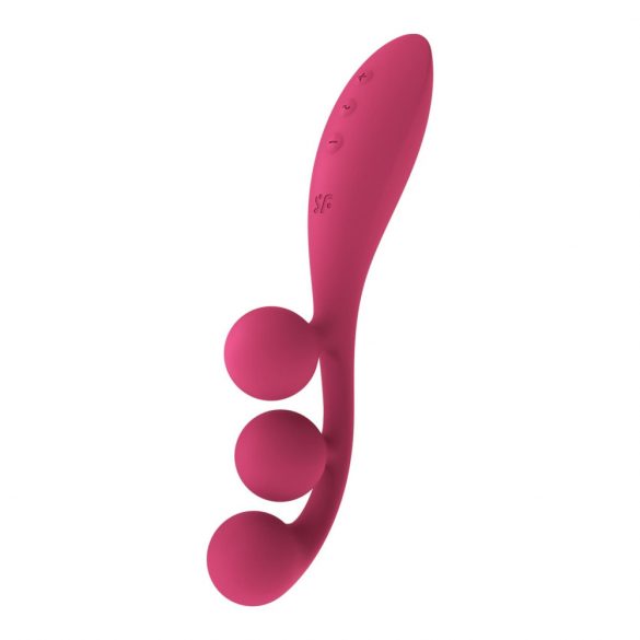 Satisfyer Tri Ball 1 - aku, multifunktsionaalne vibraator (punane) 