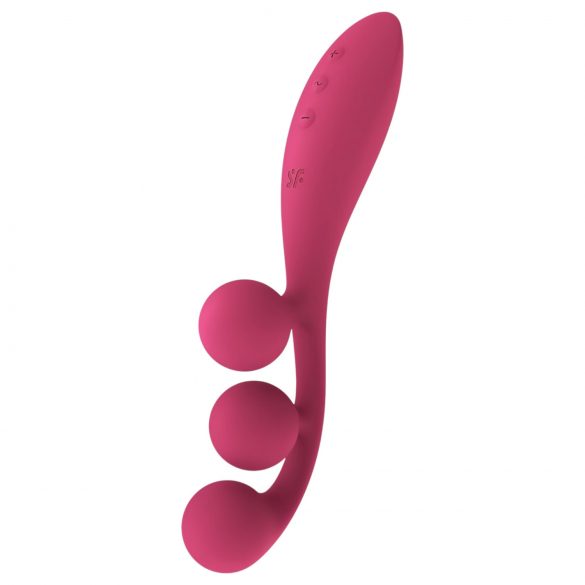 Satisfyer Tri Ball 1 - aku toitega multifunktsionaalne vibraator (punane)