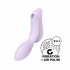 Satisfyer Curvy Trinity 2 - akulaadijõuline õhulainevibraator 2in1 (lilla) 